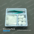 Pack de pansement de base médical jetable